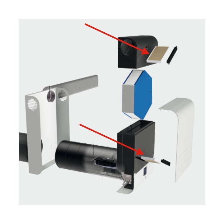 Jeu de 2 Filtres G4 ComfoAir 70 [- Filtration pour ventilation double flux ComfoAir 70 - Zehnder]