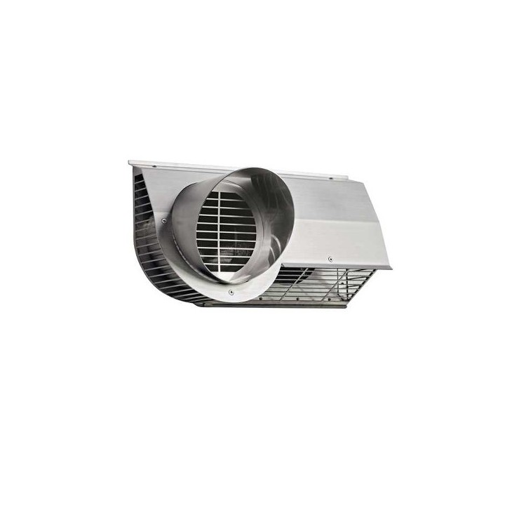 Grille d'air extérieure combinée inox - Droite ou Gauche - Ø 125 mm [- Sorties murales - Zehnder]