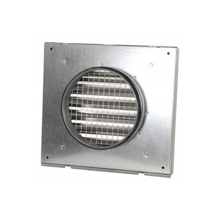 Grille murale inox - Ø 125, 150, 160, 180 et 200 mm [- VMC Double flux - Zehnder]