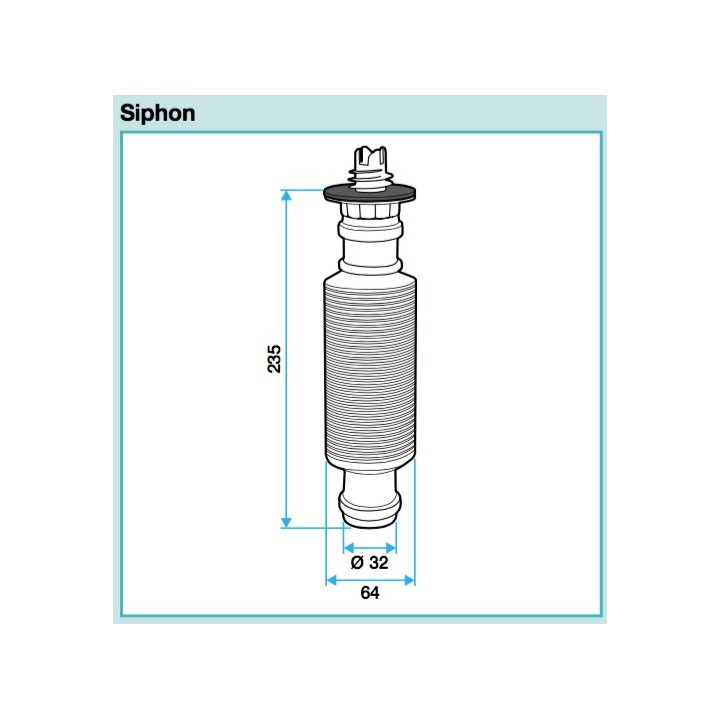 Siphon plat + coude 87° pour VMC DEE FLY CUBE [- Accessoire VMC double flux - ALDES]