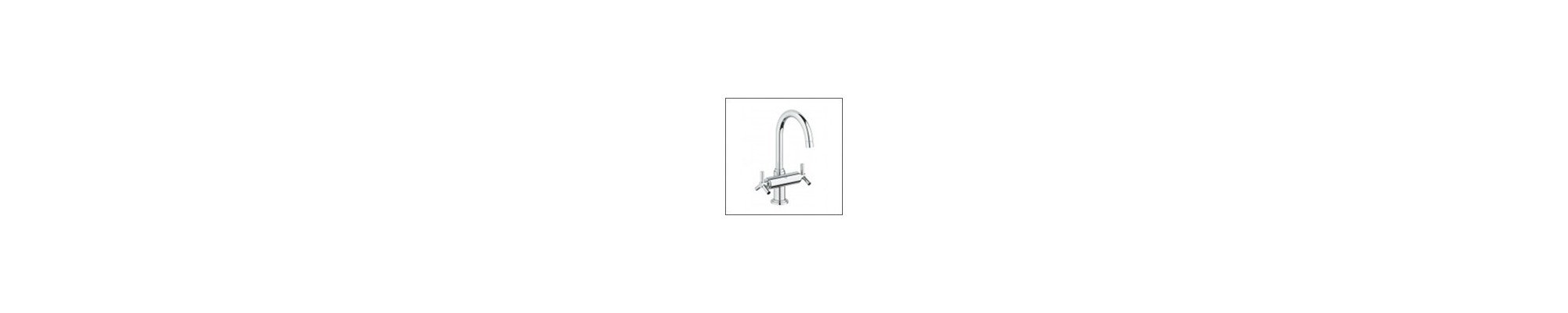Robinetterie salle de bains GROHE Atrio Classic - Mélangeur, mitigeur thermostatique, siphon, porte-serviettes, patères